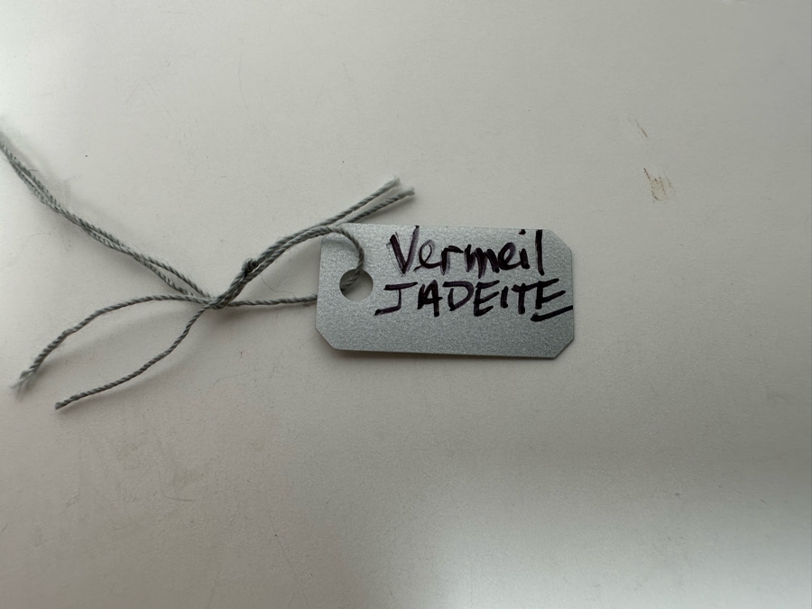 Chinese Vermeil Carved Jadeite Pendant 3.4g [Photo 2]