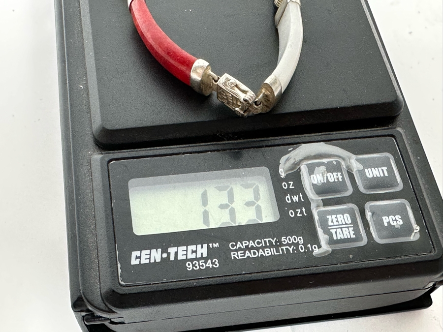 Sterling Silver Jadeite Bracelet 13.3g [Photo 8]