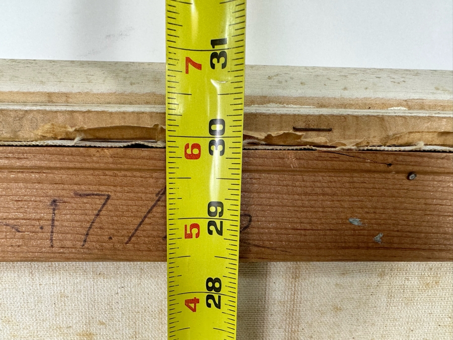 Original Mid-Century Abstract Impressionist Painting From Montreal Canada Signed Scott? 24 X 30 Framed 27 X 31 [Photo 17]