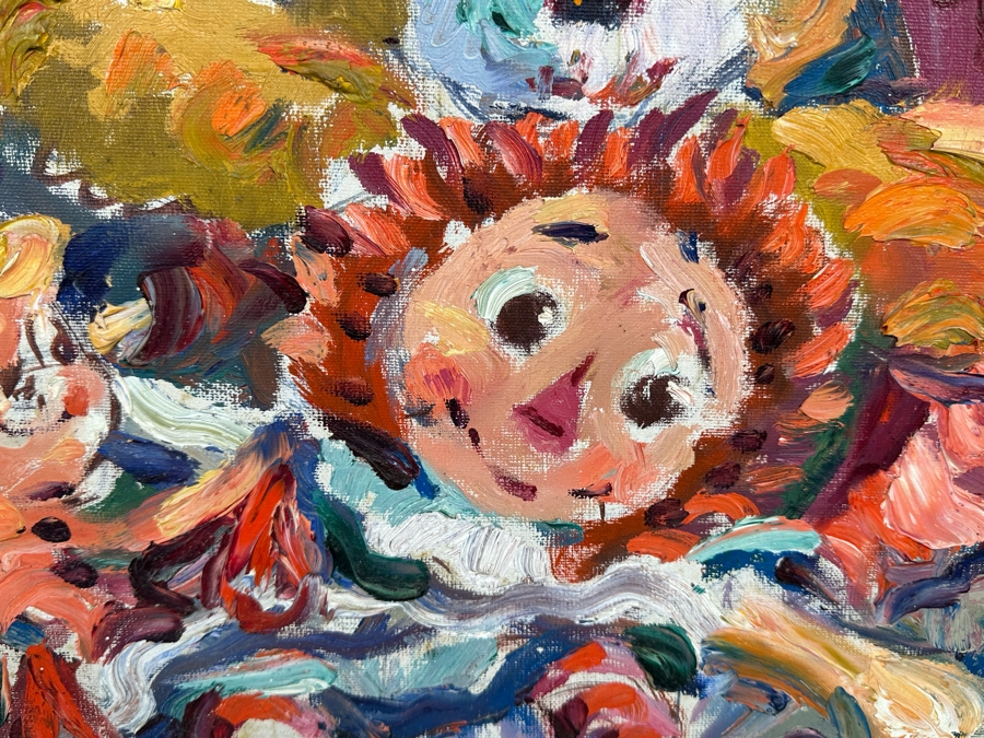 Original Mid-Century Abstract Impressionist Painting From Montreal Canada Signed Scott? 24 X 30 Framed 27 X 31 [Photo 7]