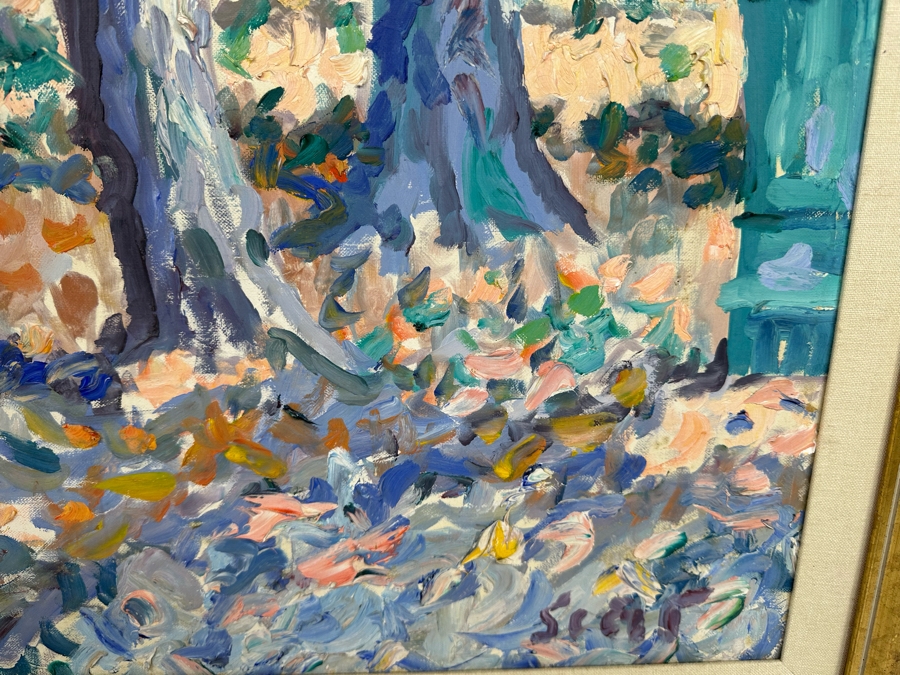 Original Mid-Century Abstract Impressionist Painting From Montreal Canada Signed Scott? 24 X 30 Framed 29 X 35 [Photo 7]