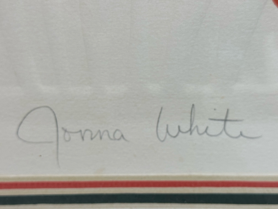 Jonna White Hand Signed Limited Edition Print Titled 'Parrots' 7 Of 500 22 X 34 Framed 31 X 43 [Photo 5]