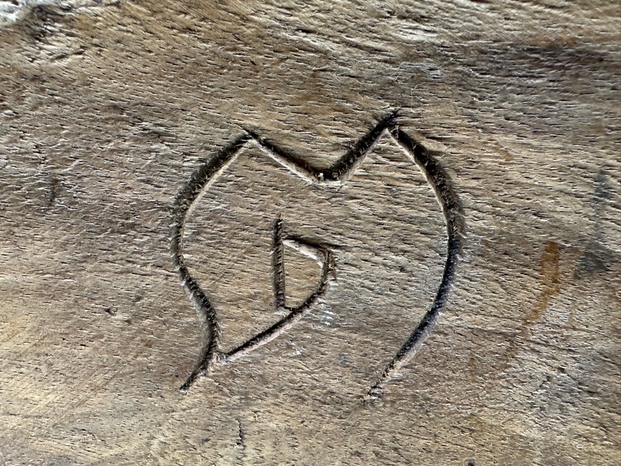 Large Wooden Hand Carved Fish Sculpture Signed MD 24W X 5D X 24H [Photo 10]