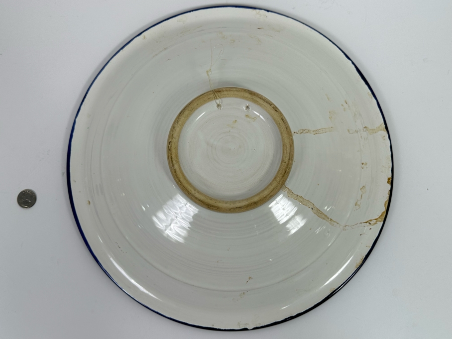 Hand Painted Pottery Bowl 16R X 3.5D [Photo 5]