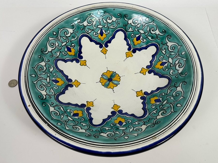 Hand Painted Pottery Bowl 16R X 3.5D [Photo 3]