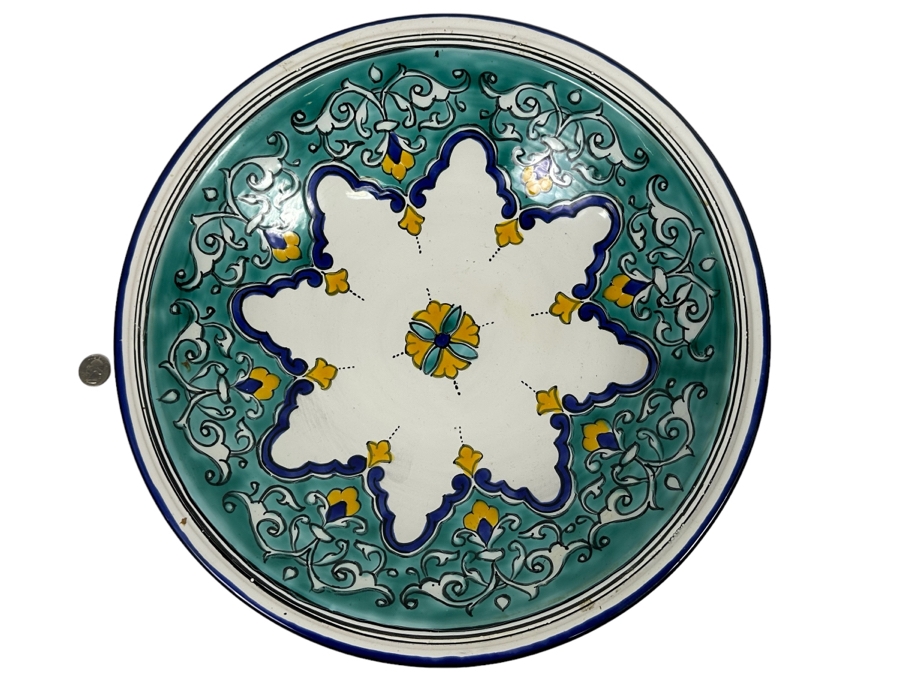 Hand Painted Pottery Bowl 16R X 3.5D [Photo 1]