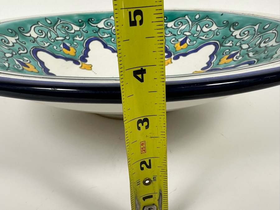 Hand Painted Pottery Bowl 16R X 3.5D [Photo 7]