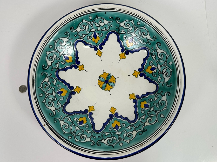 Hand Painted Pottery Bowl 16R X 3.5D [Photo 2]