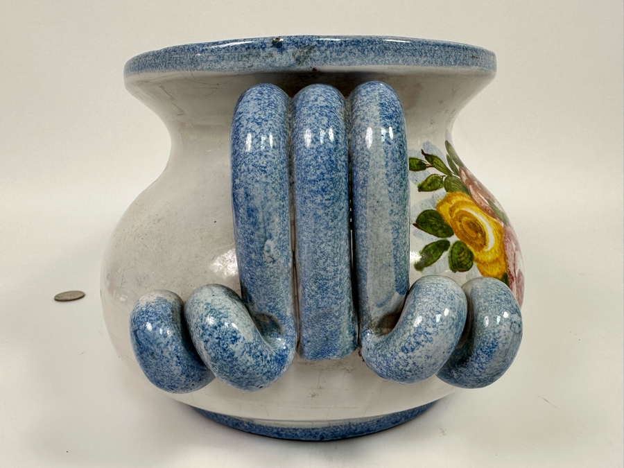Hand Painted Pottery Planter 16W X 9D X 7H [Photo 7]
