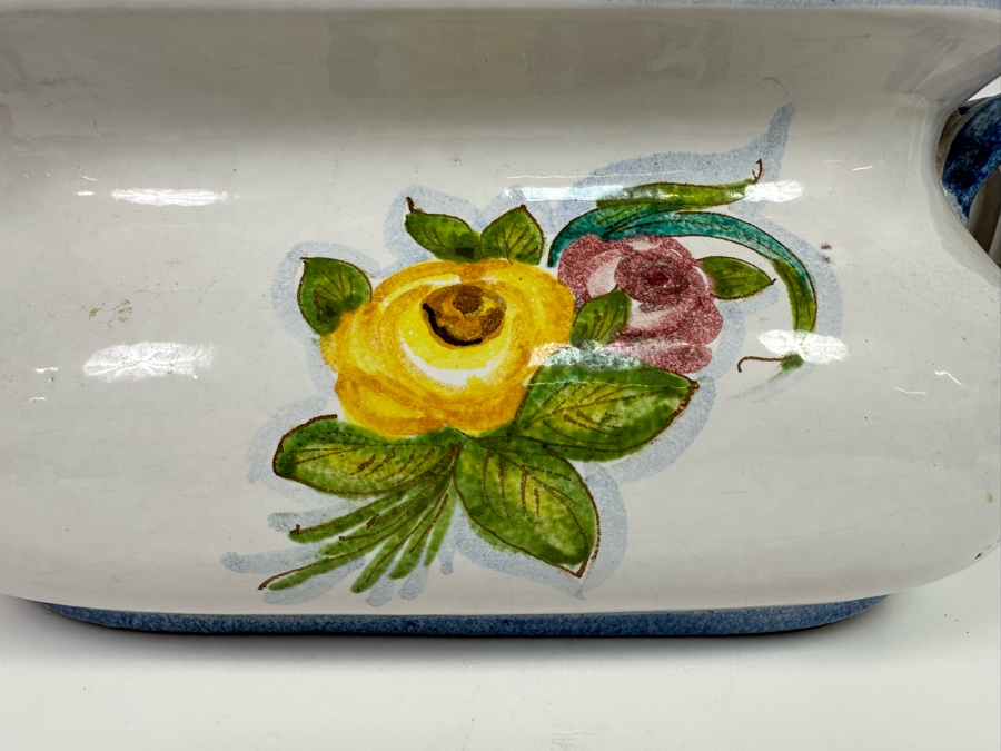 Hand Painted Pottery Planter 16W X 9D X 7H [Photo 9]