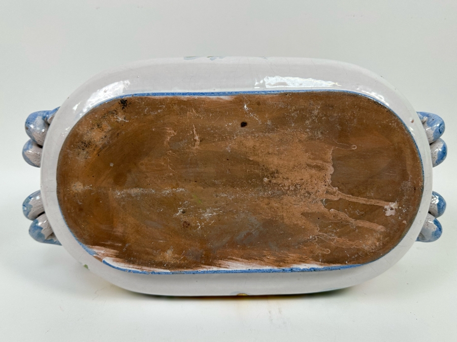 Hand Painted Pottery Planter 16W X 9D X 7H [Photo 10]