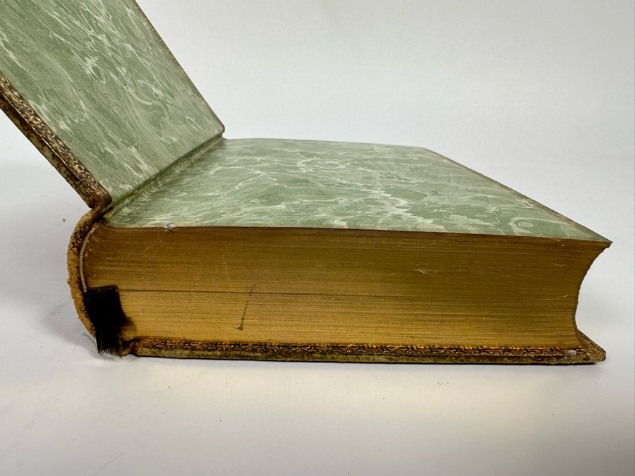 Antique 1896 Leather Bound Book Complete Edition: The Poetical Works Of Robert Burns London: Henry Frowde - Note This Book Was Awarded To J. R. M. Butler In 1904 For Good Work By Headmaster Of The Harrow School In London England [Photo 4]