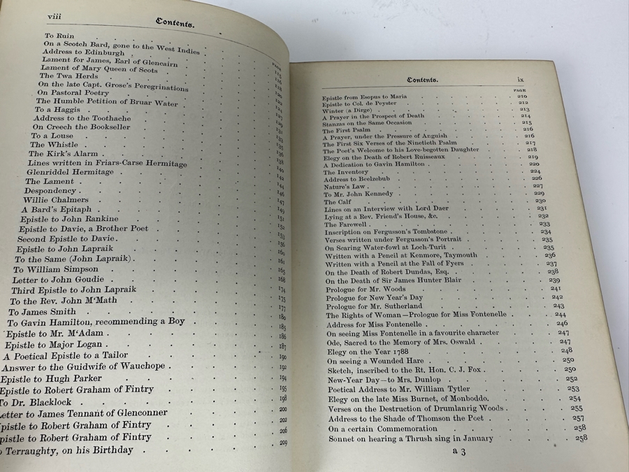 Antique 1896 Leather Bound Book Complete Edition: The Poetical Works Of ...