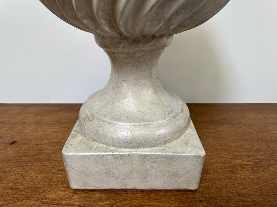 Large Scale Neo Classical White Plaster Table Lamp (No Shade) 12W X 36H [Photo 6]