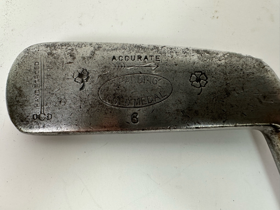 Vintage Spalding Gold Medal Putter With Hickory Shaft 33.5L [Photo 7]