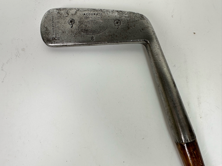 Vintage Spalding Gold Medal Putter With Hickory Shaft 33.5L [Photo 6]