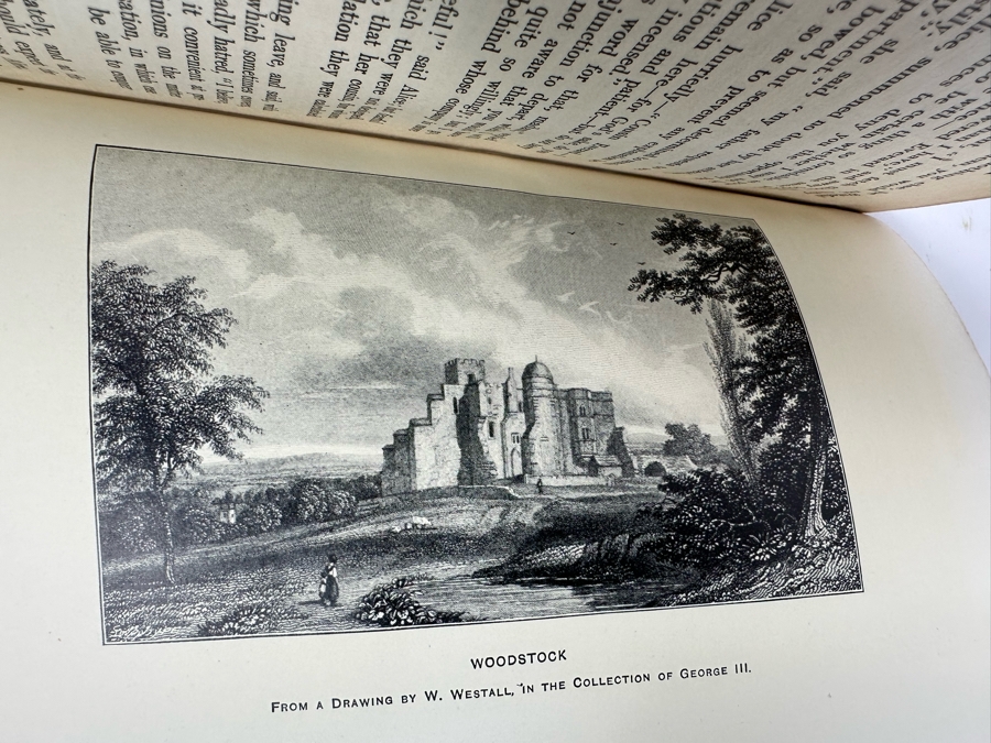 Antique Leatherbound Book Woodstock Or The Cavalier A Tale Of The Year Sixteen Hundred And Forty-One By Sir Walter Scott London, The Caxton Publishing Company [Photo 9]