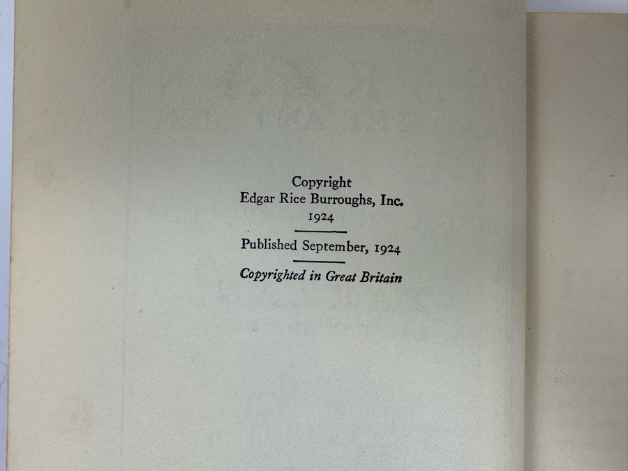 1924 First Edition Hardcover Book Tarzan And The Ant Men By Edgar Rice Burroughs [Photo 5]