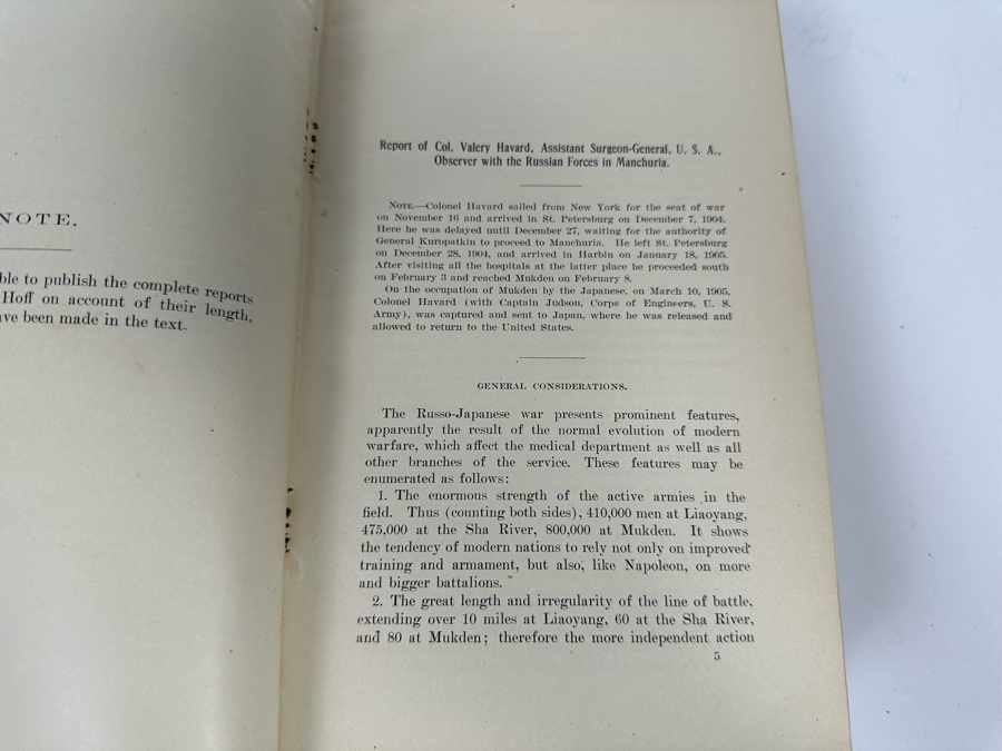Antique 1906 Book Reports OF Military Observers Attached To The Armies In Manchuria During The Russo-Japanese War Oct 1, 1906 Part II With Maps From The Washington Government Printing Office [Photo 7]