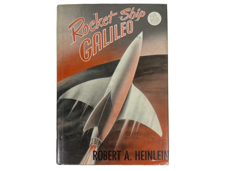 1947 First Edition Hardcover Science Fiction Book Rocket Ship Galileo By Robert A. Heinlein (Former Library Book)