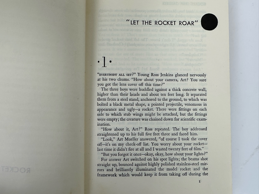 1947 First Edition Hardcover Science Fiction Book Rocket Ship Galileo By Robert A. Heinlein (Former Library Book) [Photo 6]