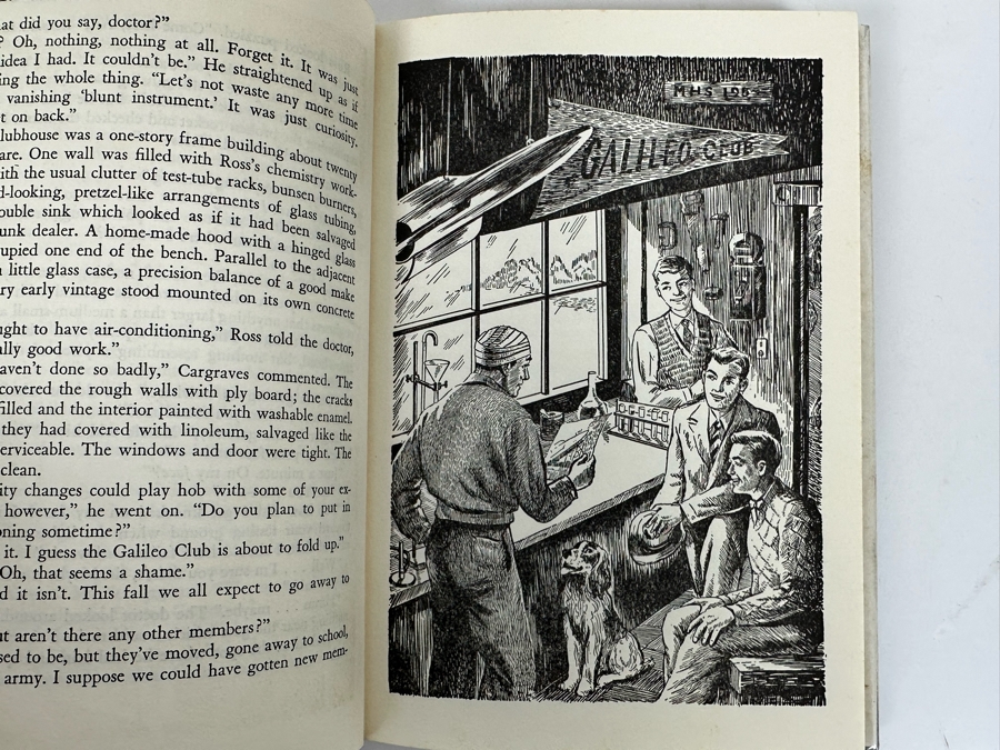 1947 First Edition Hardcover Science Fiction Book Rocket Ship Galileo By Robert A. Heinlein (Former Library Book) [Photo 7]