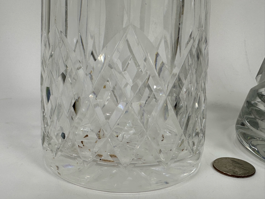 Pair Of Crystal Decanters With Stoppers [Photo 4]