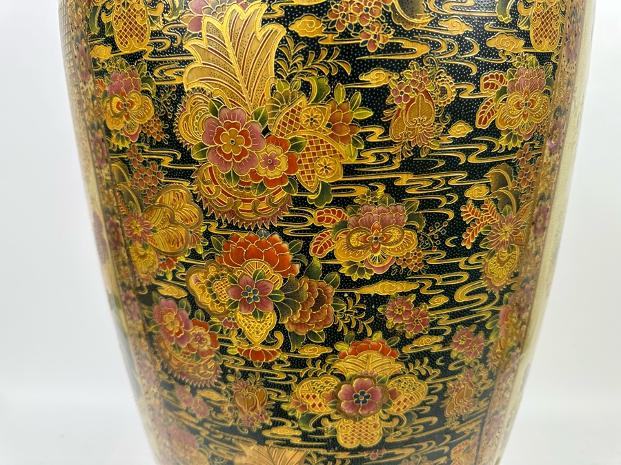 Monumental Signed Japanese Satsuma Vase 16W X 41.5H [Photo 16]