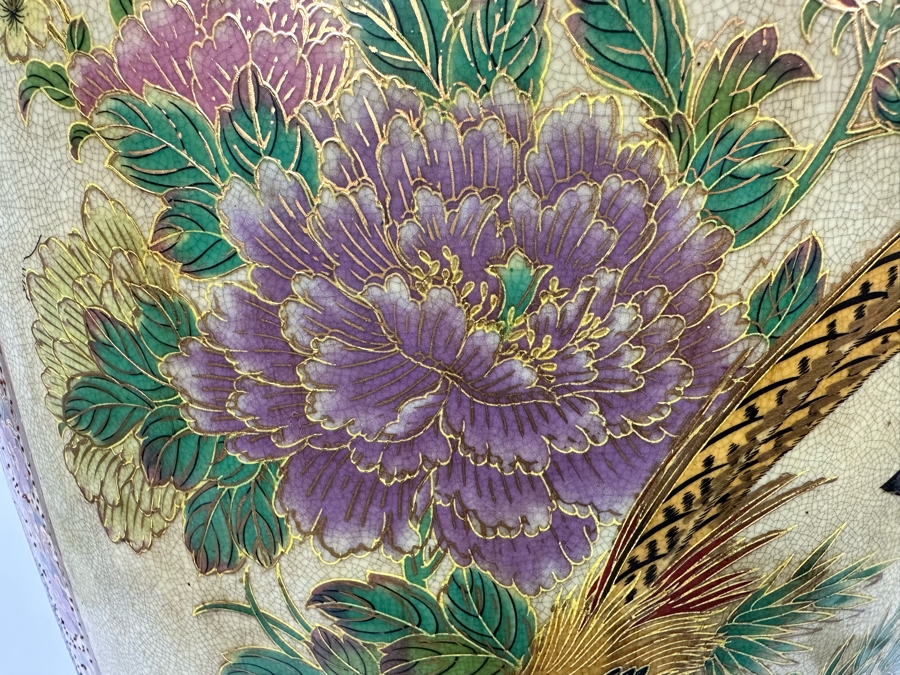 Monumental Signed Japanese Satsuma Vase 16W X 41.5H [Photo 14]