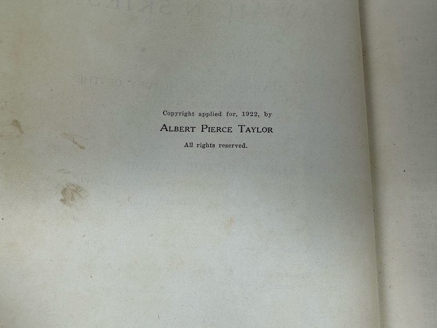 Signed Antique 1922 Book Under Hawaiian Skies A Narrative Of The Romance, Adventure And History Of The Hawaiian Islands Signed By Albert Pierce Taylor [Photo 12]