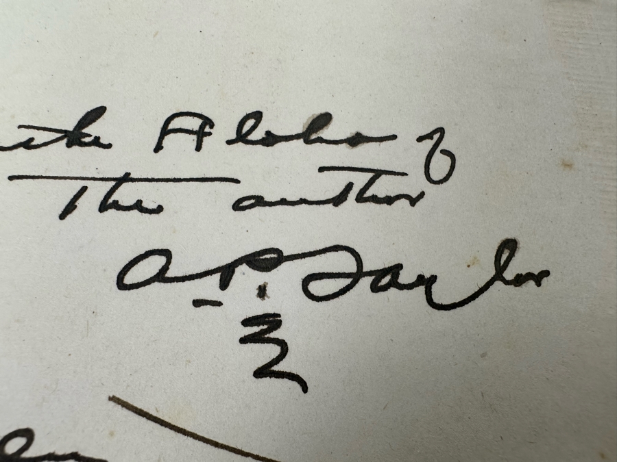 Signed Antique 1922 Book Under Hawaiian Skies A Narrative Of The Romance, Adventure And History Of The Hawaiian Islands Signed By Albert Pierce Taylor [Photo 9]