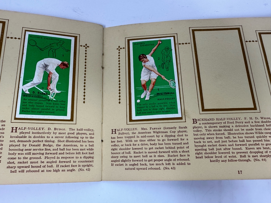 John Player & Sons Great Britain Cigarette Cards: Aircraft Of The Royal Air Force (Complete), Sea Fishes (Missing Several) And Tennis (Incomplete) - See Photos [Photo 44]