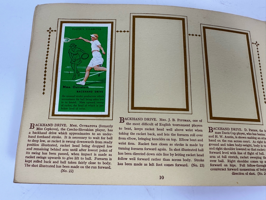 John Player & Sons Great Britain Cigarette Cards: Aircraft Of The Royal Air Force (Complete), Sea Fishes (Missing Several) And Tennis (Incomplete) - See Photos [Photo 38]