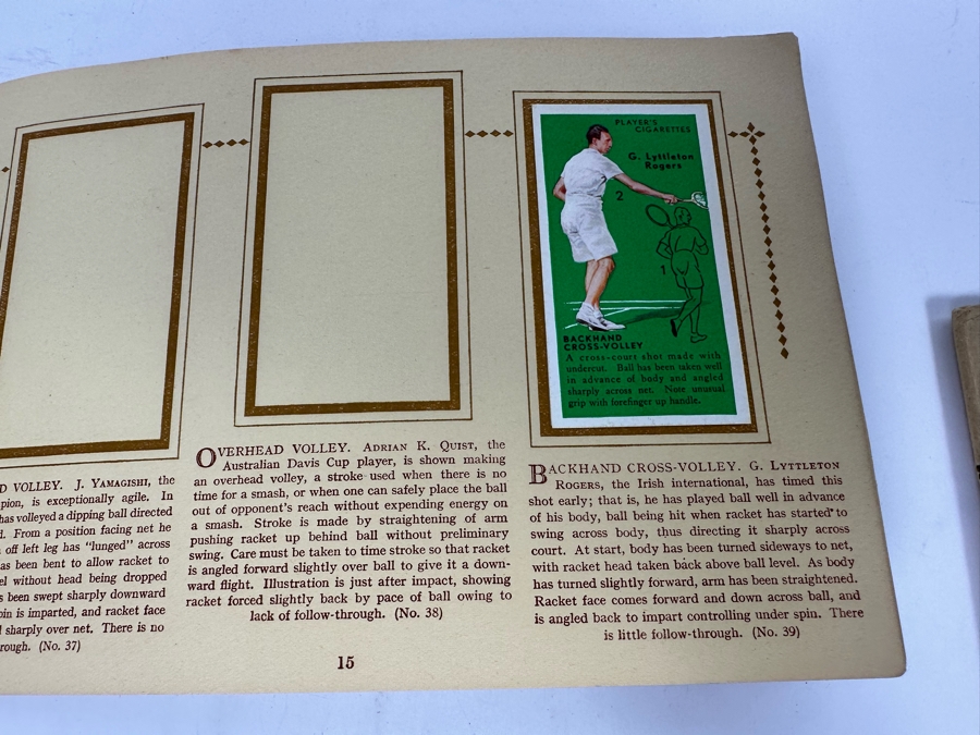 John Player & Sons Great Britain Cigarette Cards: Aircraft Of The Royal Air Force (Complete), Sea Fishes (Missing Several) And Tennis (Incomplete) - See Photos [Photo 42]