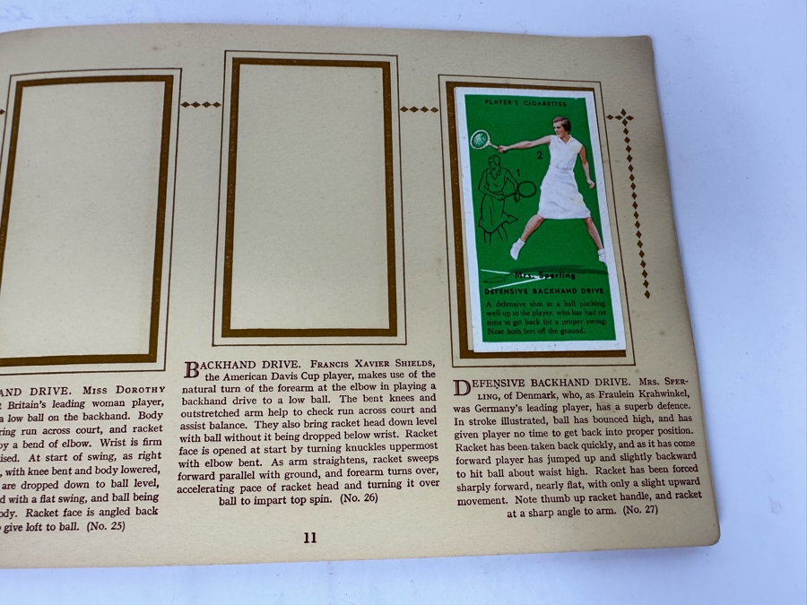 John Player & Sons Great Britain Cigarette Cards: Aircraft Of The Royal Air Force (Complete), Sea Fishes (Missing Several) And Tennis (Incomplete) - See Photos [Photo 39]