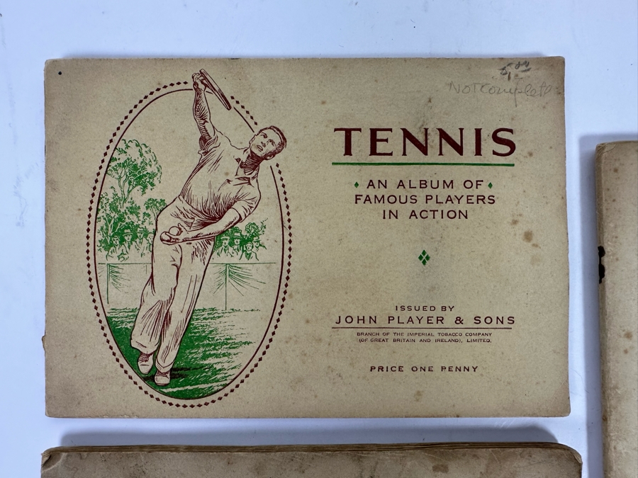 John Player & Sons Great Britain Cigarette Cards: Aircraft Of The Royal Air Force (Complete), Sea Fishes (Missing Several) And Tennis (Incomplete) - See Photos [Photo 5]