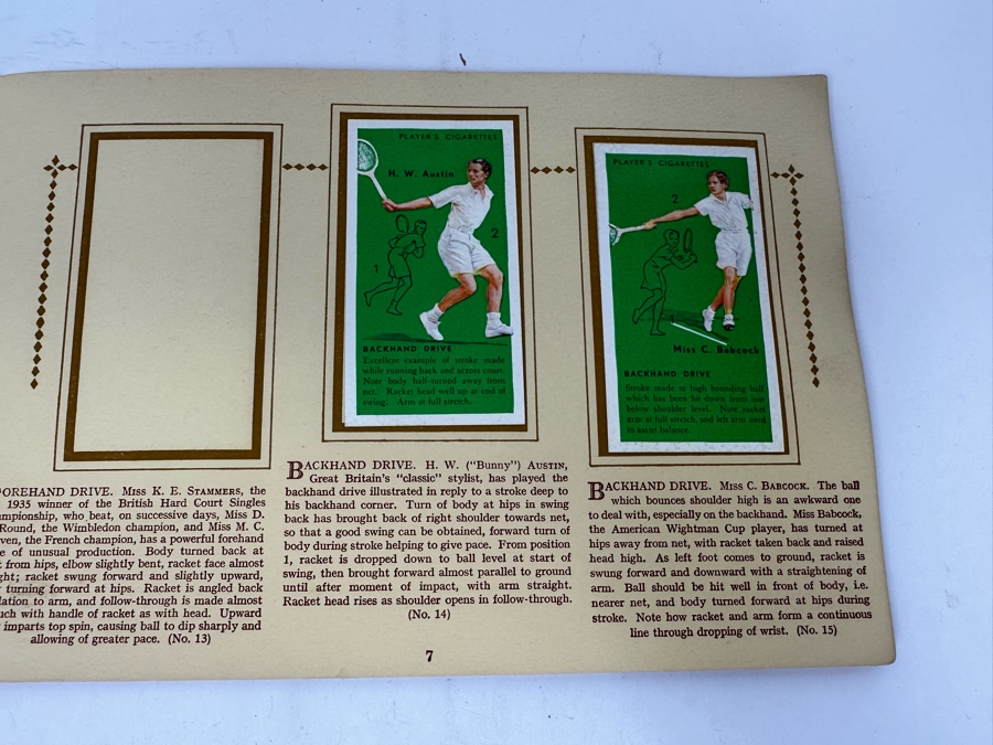 John Player & Sons Great Britain Cigarette Cards: Aircraft Of The Royal Air Force (Complete), Sea Fishes (Missing Several) And Tennis (Incomplete) - See Photos [Photo 36]