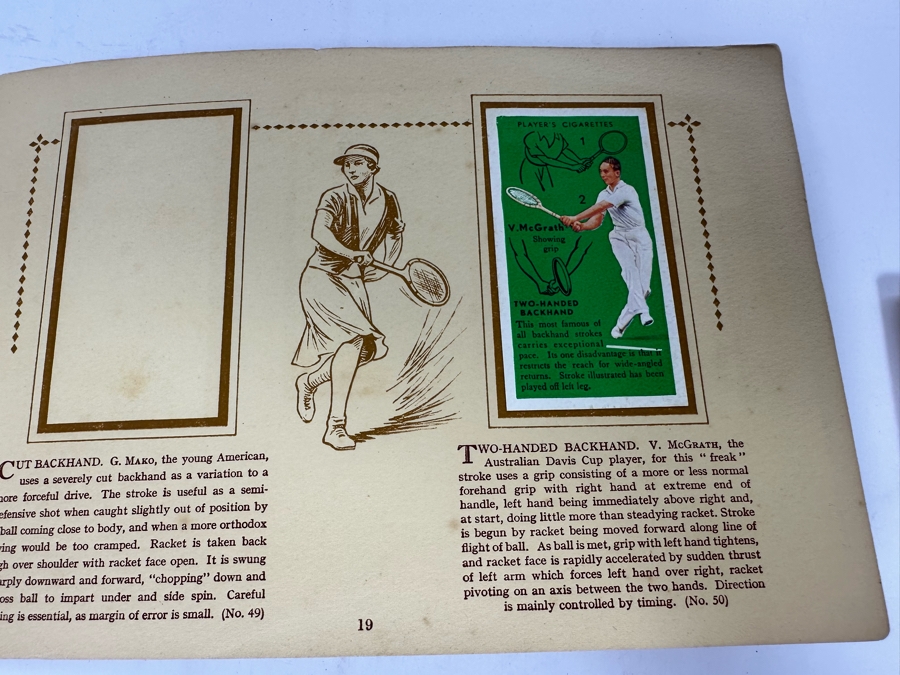 John Player & Sons Great Britain Cigarette Cards: Aircraft Of The Royal Air Force (Complete), Sea Fishes (Missing Several) And Tennis (Incomplete) - See Photos [Photo 46]