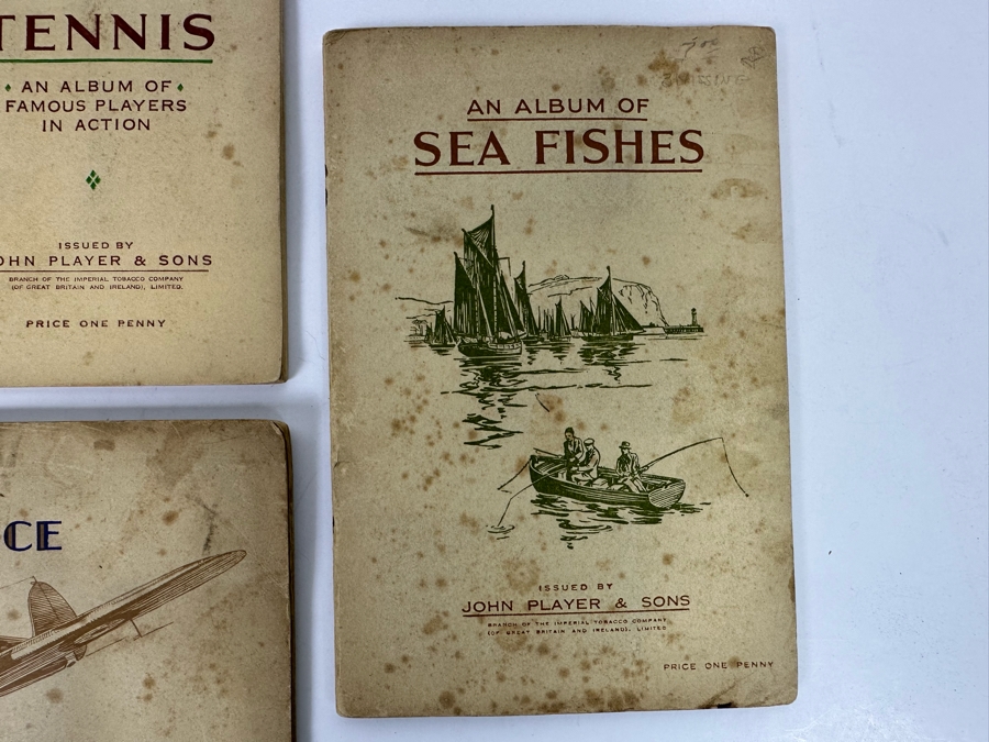 John Player & Sons Great Britain Cigarette Cards: Aircraft Of The Royal Air Force (Complete), Sea Fishes (Missing Several) And Tennis (Incomplete) - See Photos [Photo 4]