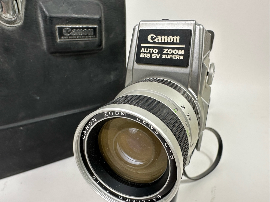 Vintage Canon Auto Zoom 518 SV Super8 Film Movie Camera With Case [Photo 6]