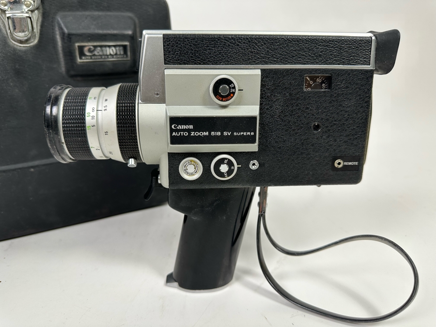 Vintage Canon Auto Zoom 518 SV Super8 Film Movie Camera With Case [Photo 3]