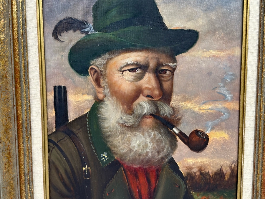 Hetegehem (b. 1899, Germany) Original Portrait Painting 12 X 16 Framed 20 X 24.5 [Photo 8]