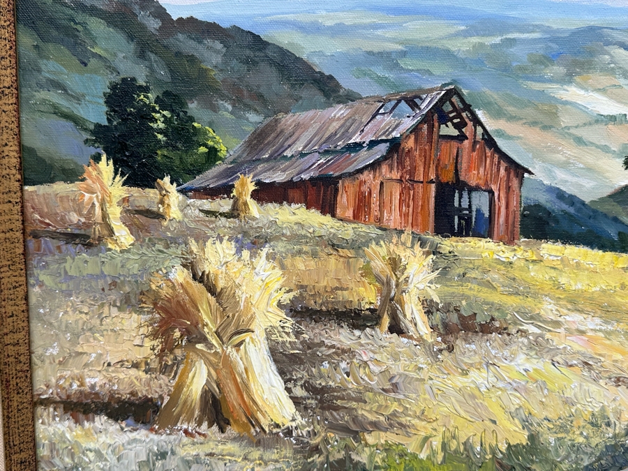 Linda Lee Original Landscape Painting On Canvas 24 X 18 Framed 32 X 26 [Photo 5]