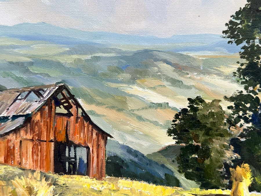 Linda Lee Original Landscape Painting On Canvas 24 X 18 Framed 32 X 26 [Photo 9]