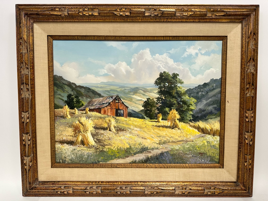 Linda Lee Original Landscape Painting On Canvas 24 X 18 Framed 32 X 26 [Photo 2]