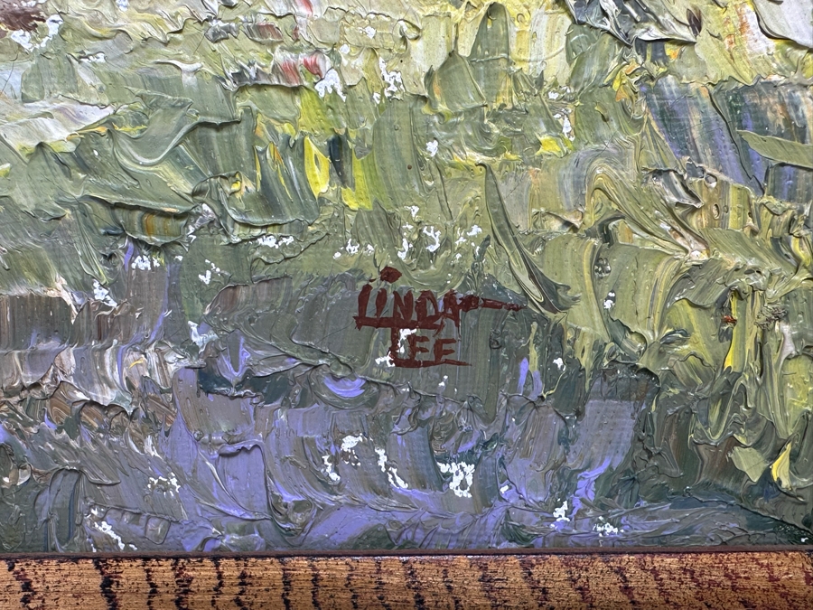 Linda Lee Original Landscape Painting On Canvas 24 X 18 Framed 32 X 26 [Photo 8]