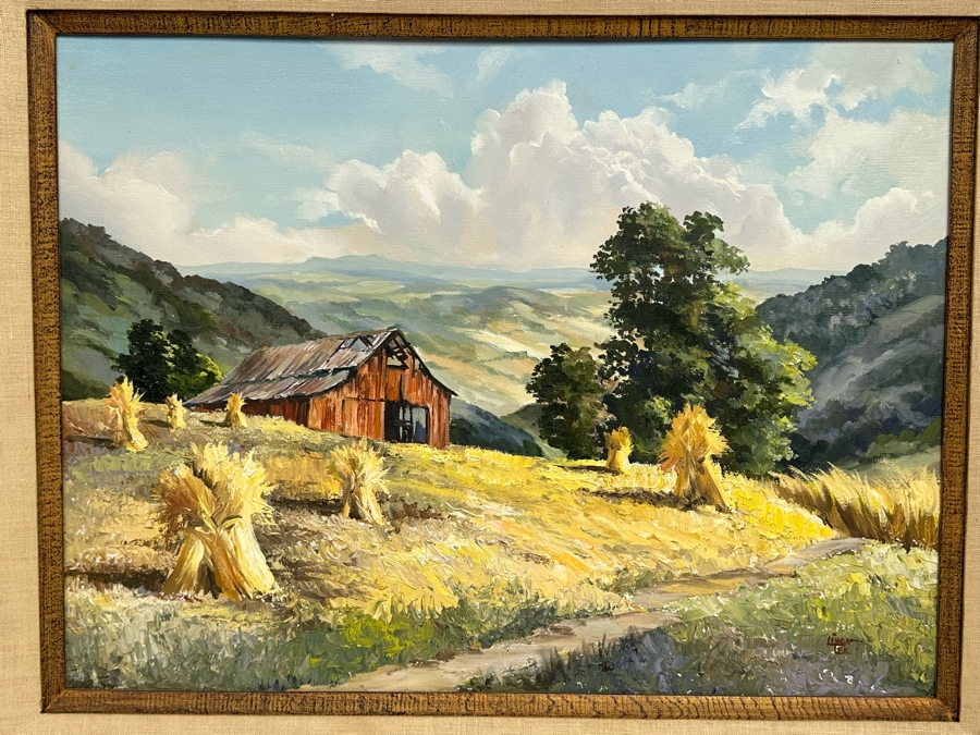 Linda Lee Original Landscape Painting On Canvas 24 X 18 Framed 32 X 26 [Photo 4]