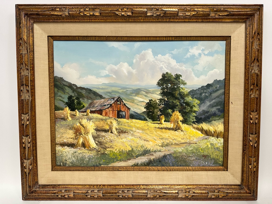 Linda Lee Original Landscape Painting On Canvas 24 X 18 Framed 32 X 26 [Photo 3]