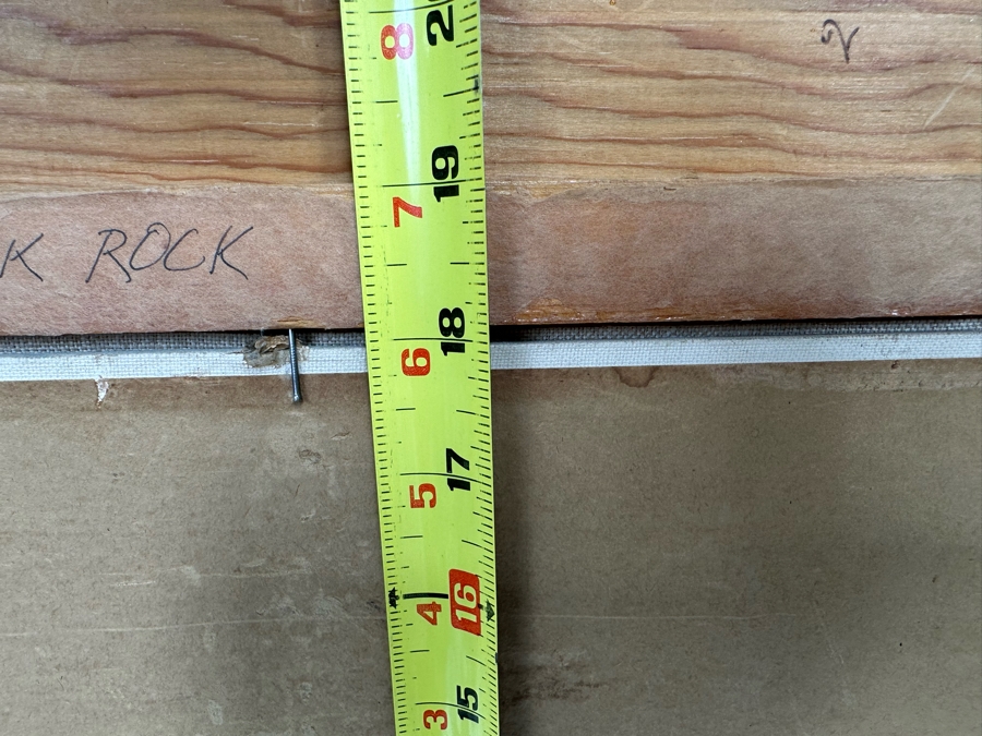 Miriam Spang 1957 Original Seascape Painting Titled Haystack Rock On Board 24 X 18 Framed 31.5 X 25.5 [Photo 15]