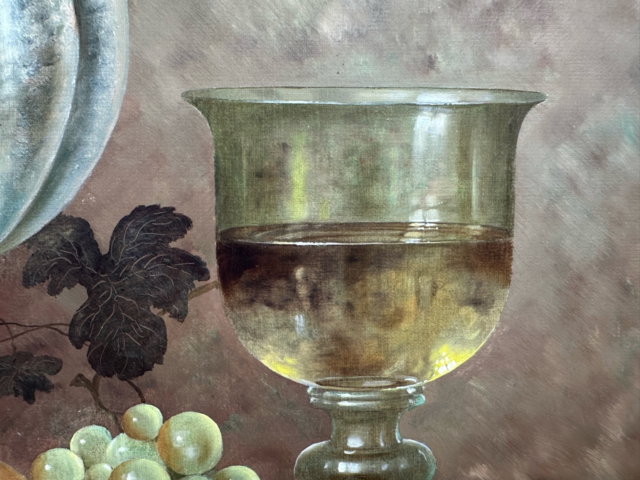 Gyula Bubarnik (1924-2010, Hungary) Original Still Life Painting On Canvas 20 X 24 Framed 27 X 31 [Photo 11]